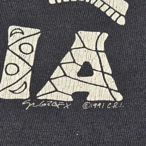 Vintage 1991‎ Jerry Garcia Band Long Sleeve T-Shirt Anvil Large Deadhead Concert - Picture 11 of 12